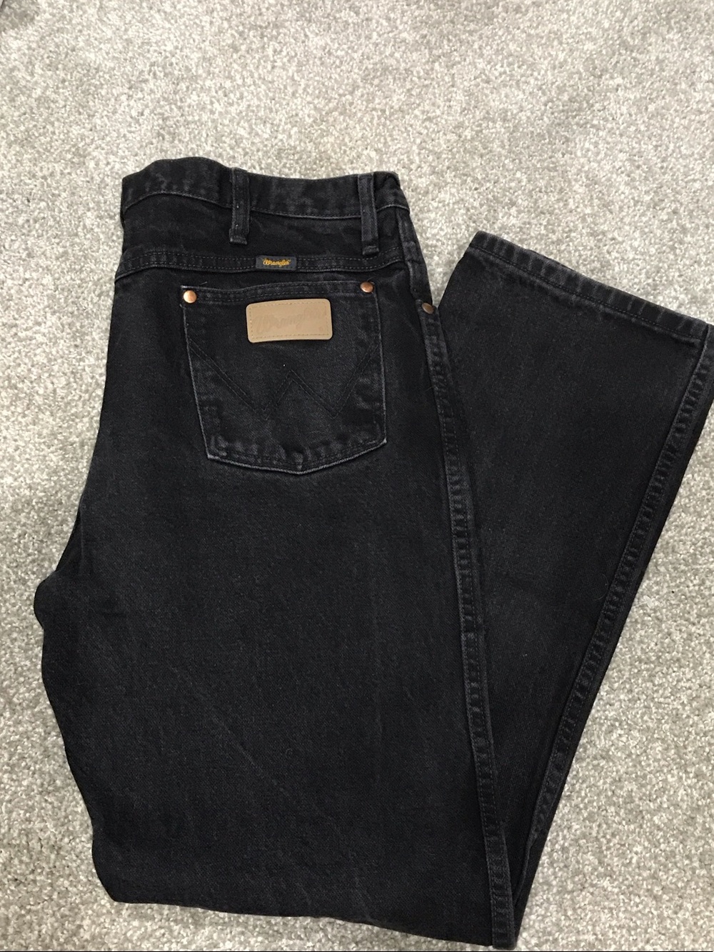 Wrangler Men's Black Bootcut Jeans 36x32 - Picture 2 of 7